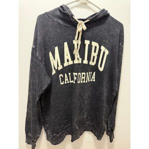 Women's Social Culture Malibu California Black Hoodie S